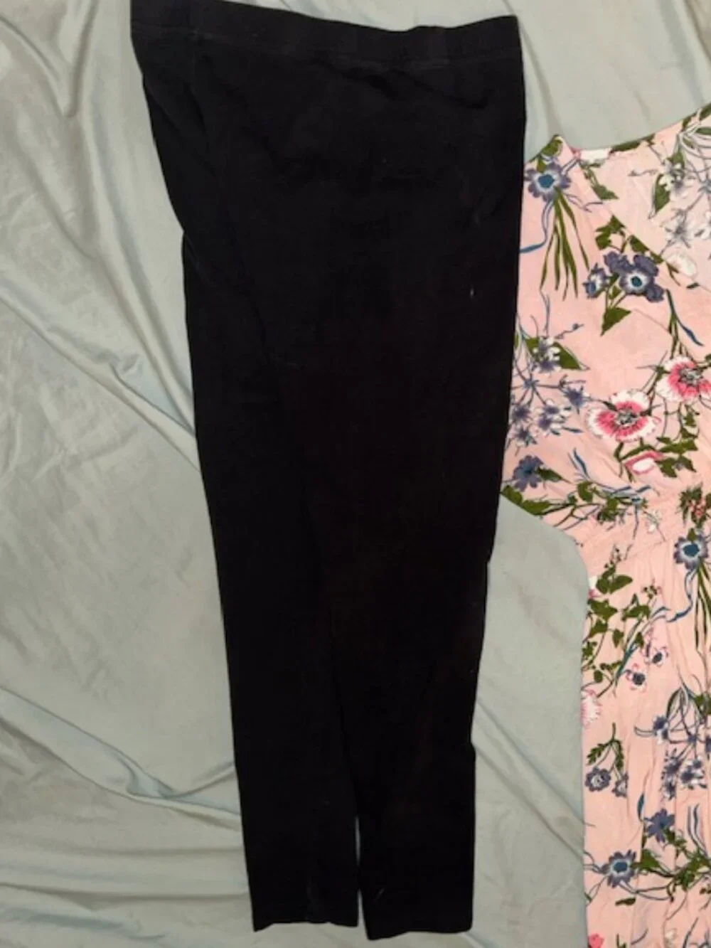 VANS size medium womens work out pants gym leggings athletic black  logo - Picture 2 of 3